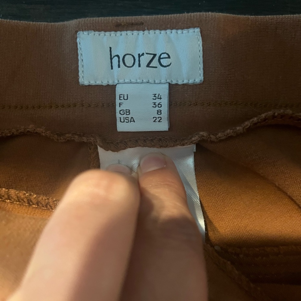 Horze Brown Riding Pants - Picture 3 of 6